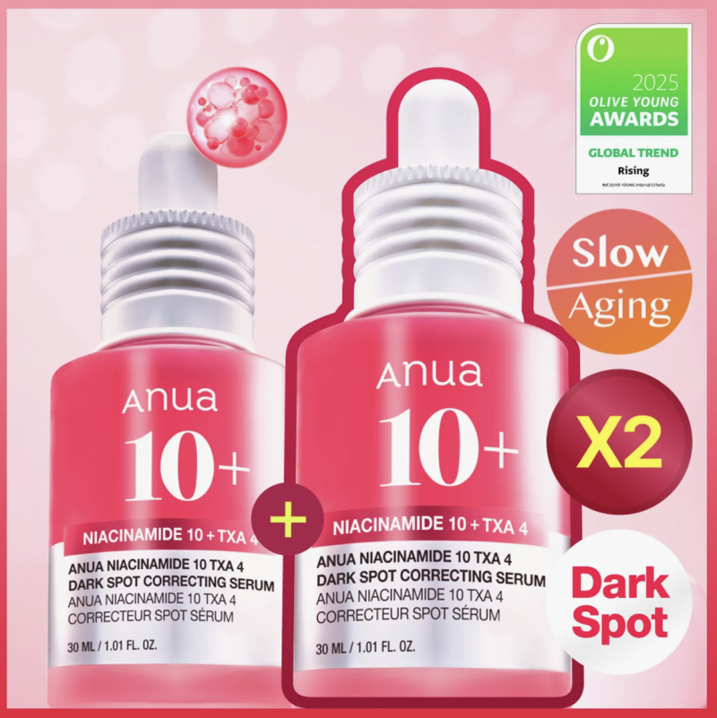 Anua Niacinamide 10 TXA4 Sérum Corretor de Manchas Escuras 30ml x 2
