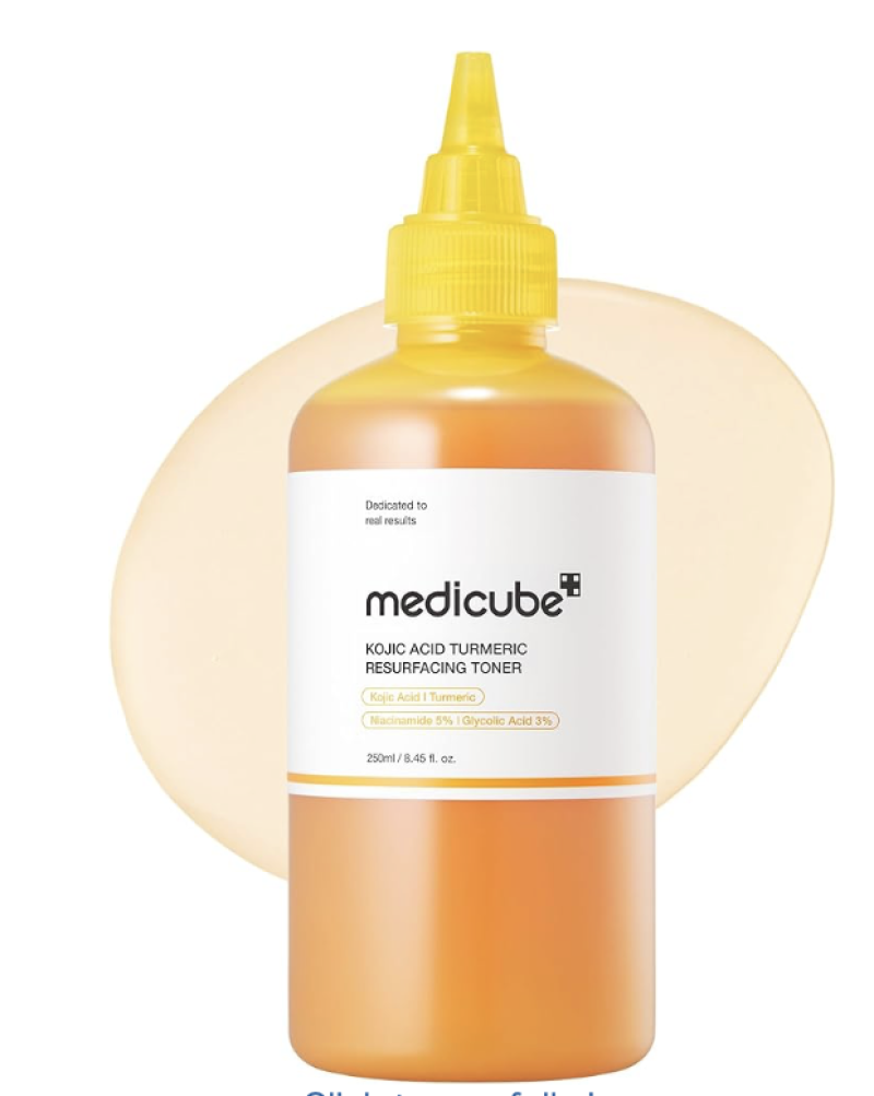 Medicube Kojic Acid Vitamin Niacin Toner - Lotion with Kojic Acid, Turmeric Vitamin, Niacinamide for