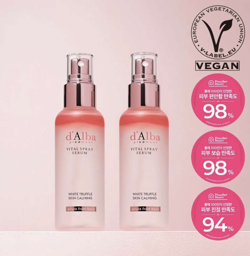 d'Alba White Truffle Vital Spray Serum 100ml - Pacote Duplo