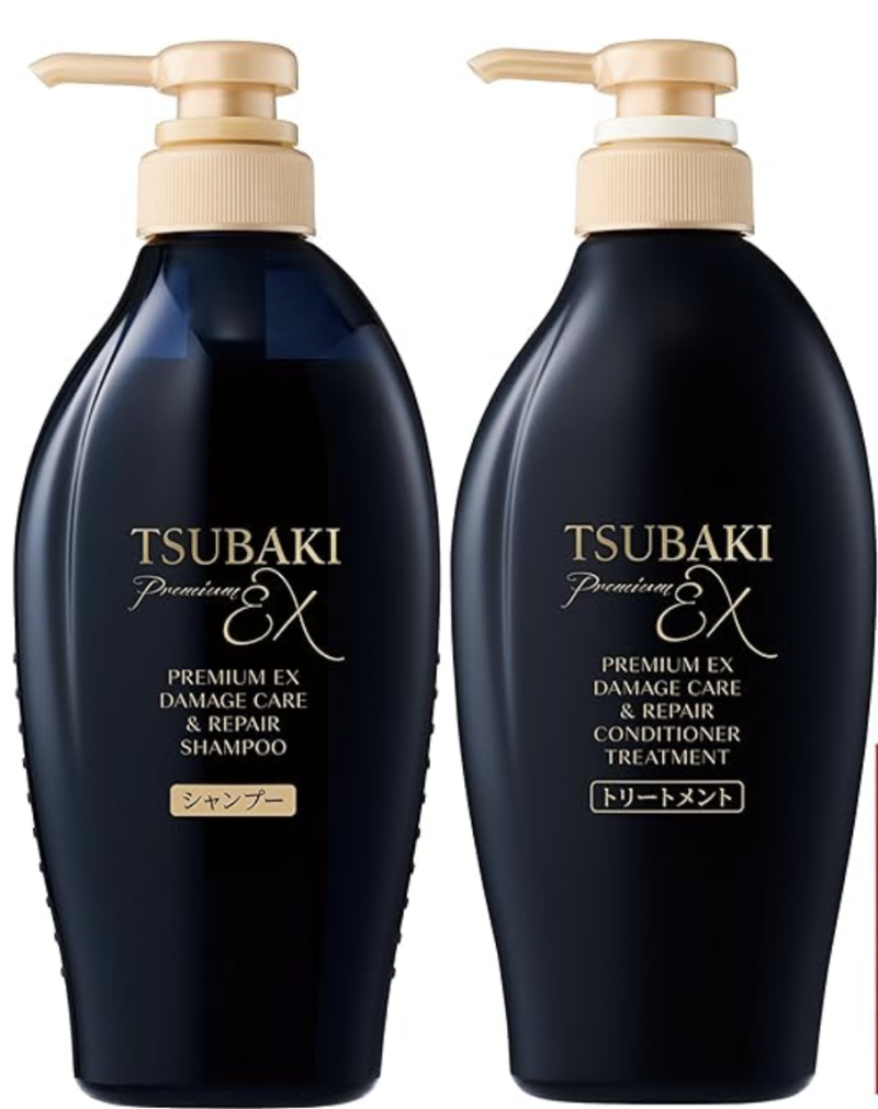 TSUBAKI Shampoo Treatment Set Bottle + Bonus 【Premium EX Damage Care & Repair】 Damage Oil Force Repa