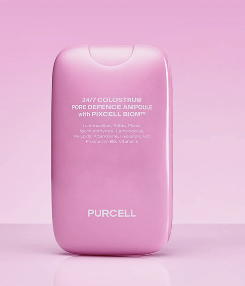 Ampola PURCELL 24/7 Colostro Defesa dos Poros Rosa 55ml -hidratação + glow + viço