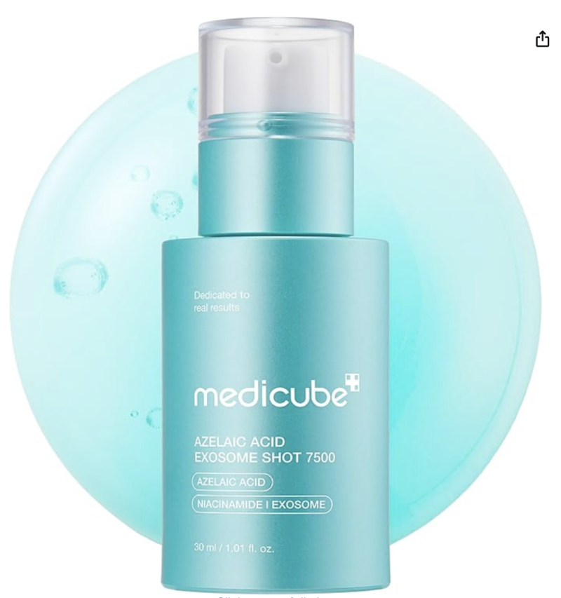 Medicube Azelaic Acid Exosome Shot 7500 Needle Serum - Infused Serum for Oil-Water Balance, Sebum an