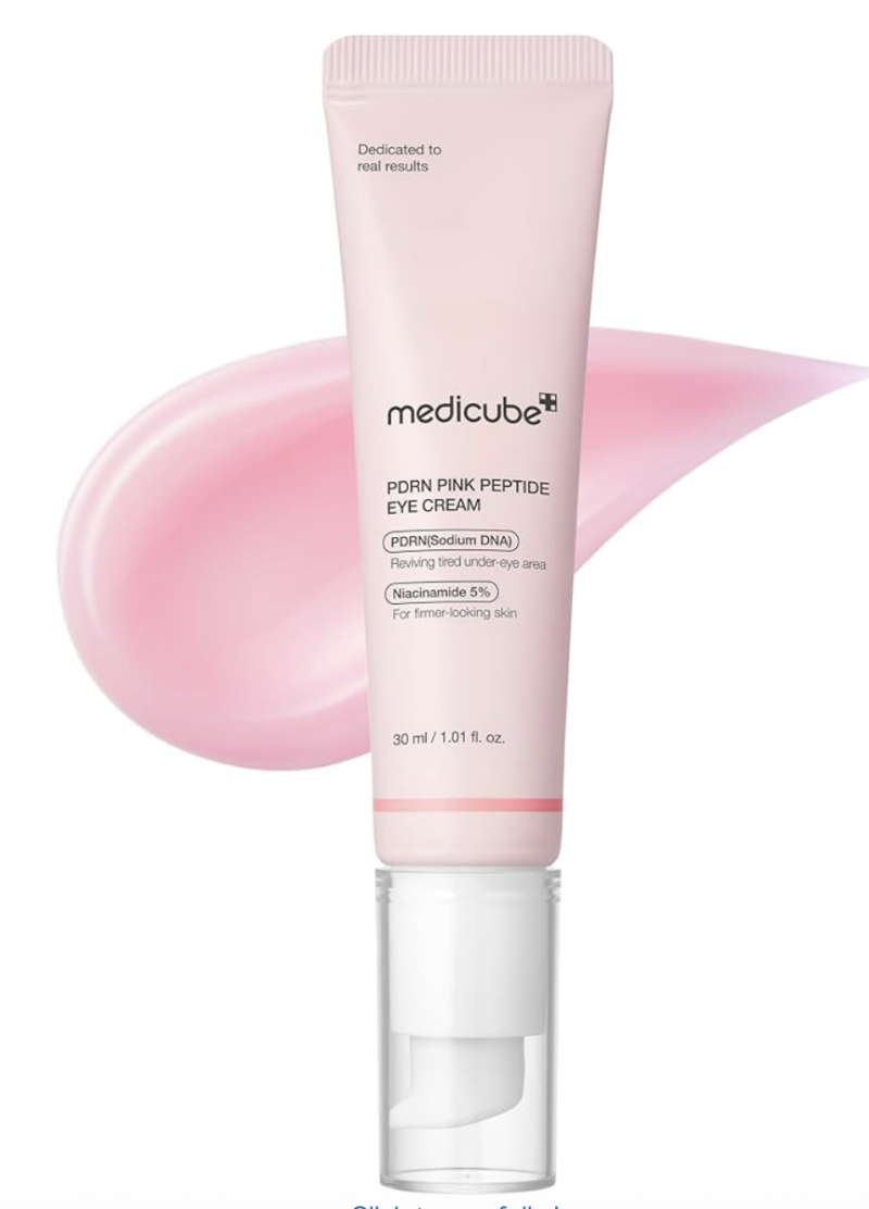 Creme para Olhos Medicube PDRN Pink Peptide: Para pele madura ao redor dos olhos. Um sérum de beleza