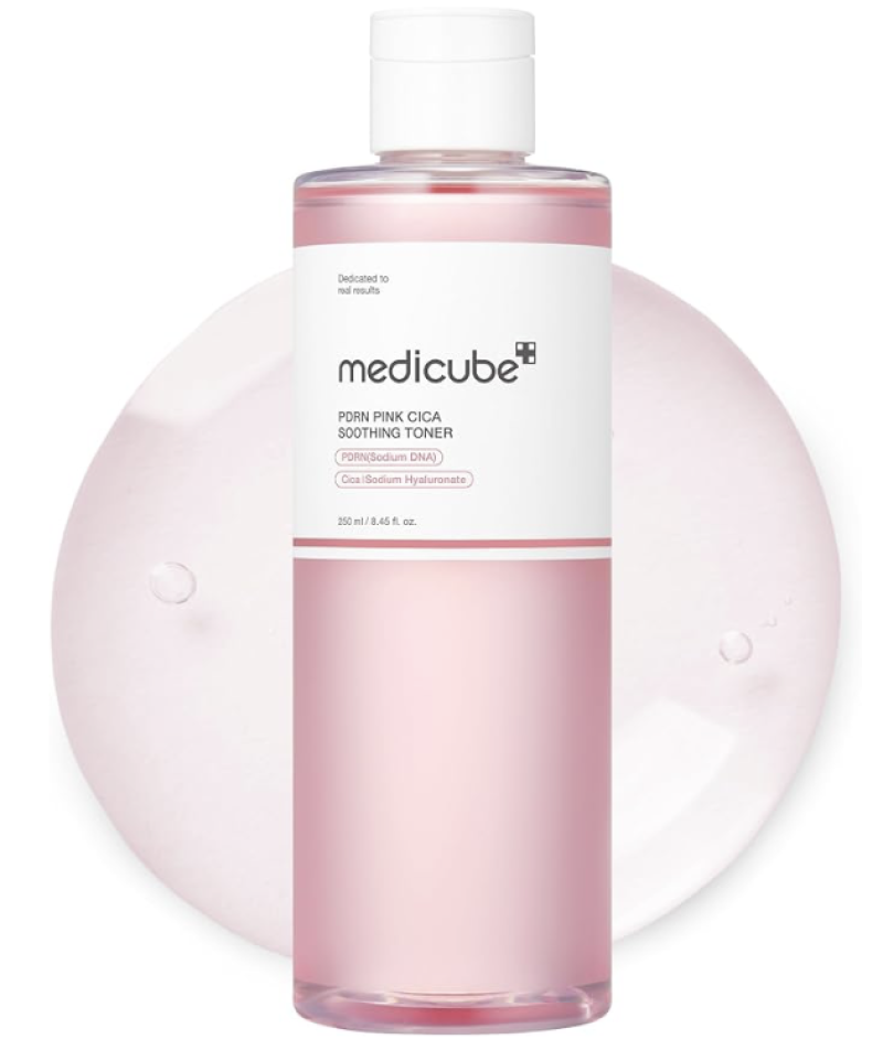 Medicube PDRN Pink Toner Lotion - Astringent Substance - Low Irritation - Firming - Wipe-off Toner -