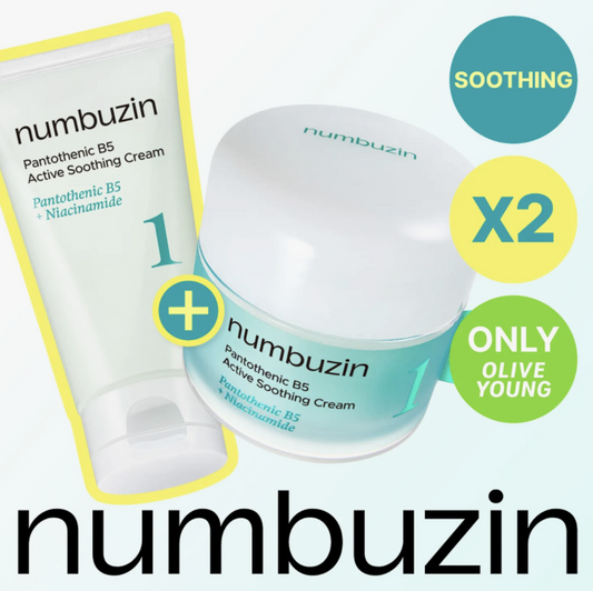 Numbuzin Creme Calmante Ativo com Ácido Pantotênico #1 80ml Embalagem Dupla