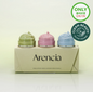 Arencia Fresh Cleanser - Conjunto de 3 peças, 15g (Verde + Rosa Mosqueta + Azul)