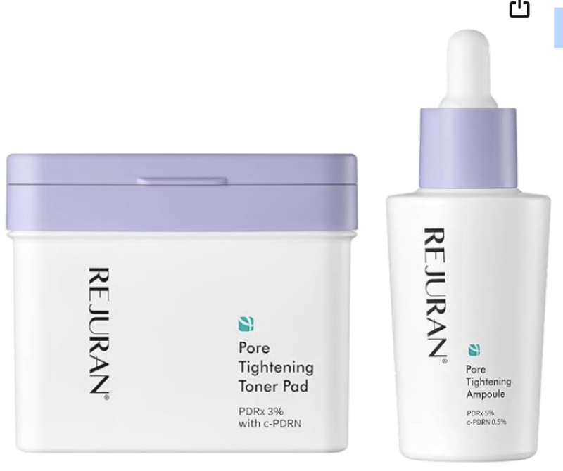 Kit de Cuidados com os Poros REJURAN em 2 Etapas | 60 Discos Tonificantes + Ampola de 30ml