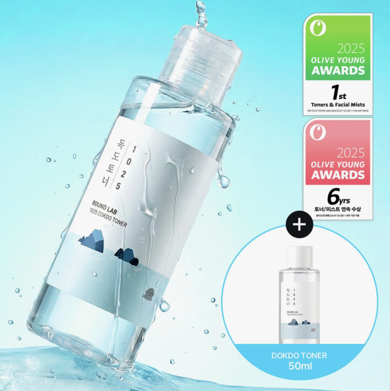ROUND LAB 1025 Toner Dokdo 200ml (+ 50ml de Toner)