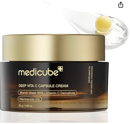Medicube Deep Vita C Capsule Cream, High Concentration Vitamin C, White Pearl