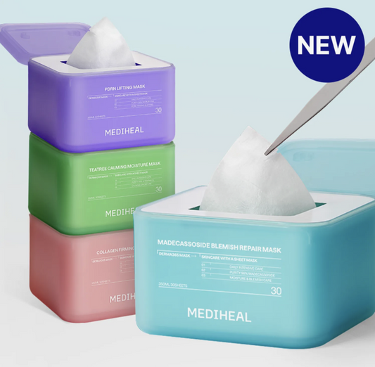 Máscara MEDIHEAL Derma365 Madecassoside para Reparação de Imperfeições - 30 unidades Madecassoside Blemish Repair Mask