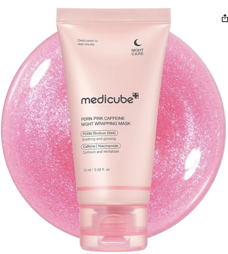 Medicube PDRN Night Wrapping Mask 75ml, High Moisturizing Peel-off Pack, Skin Texture, Firmness, Rad