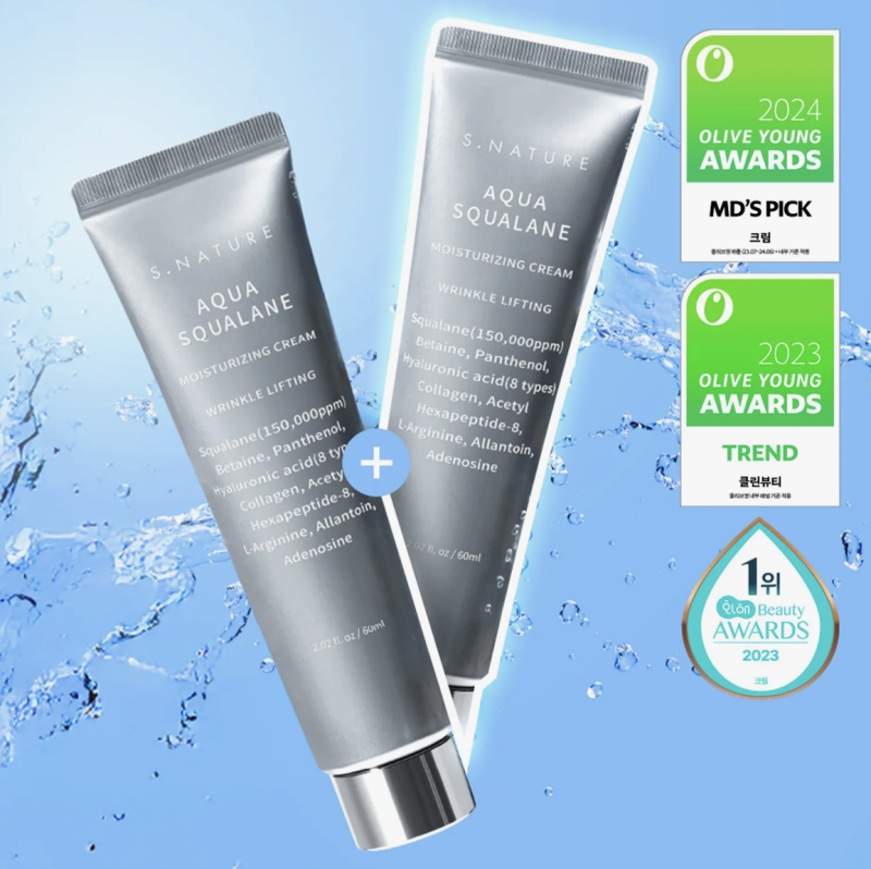 Creme Hidratante S.NATURE Aqua Squalane 60ml - Oferta Limitada 1+1