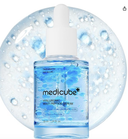 Medicube Hyaluronic Acid Multi Peptide Serum, Skin Essence, Moisture, Hydration, Skin Texture, Glow,