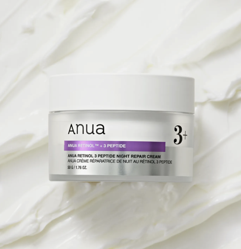 Creme Noturno Reparador Anua Retinol 3-Peptídeo 50g