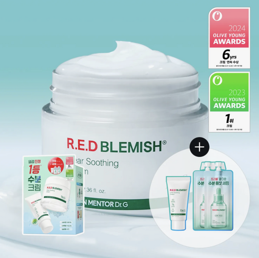 Creme calmante Dr.G Red Blemish Clear 70ml (+30ml + Sérum 20ml)