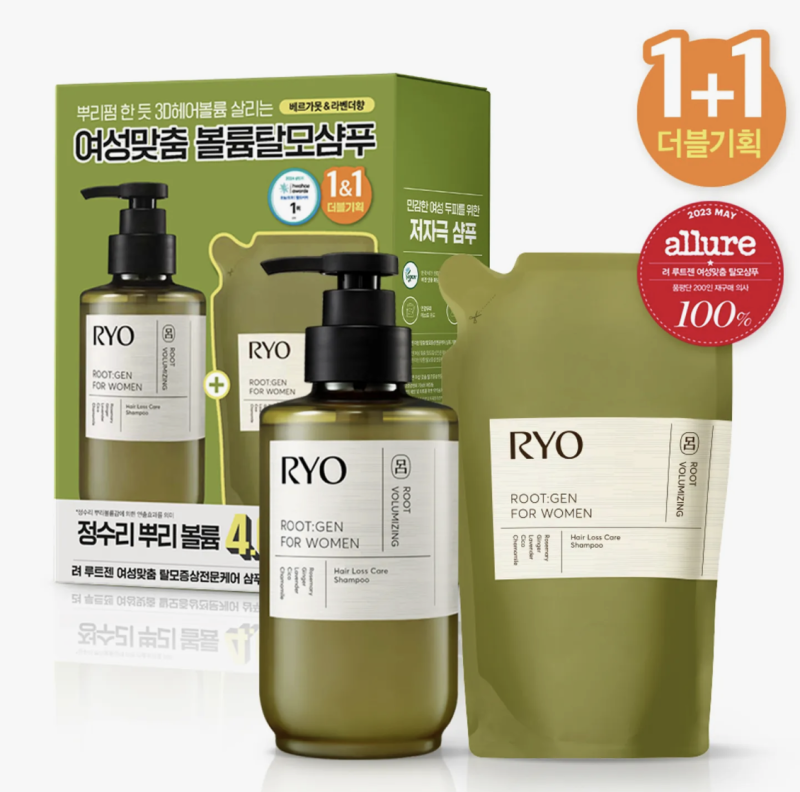 Ryo Root Gen- Shampoo Especialista em Cuidados com Queda de Cabelo - Pacote Duplo de