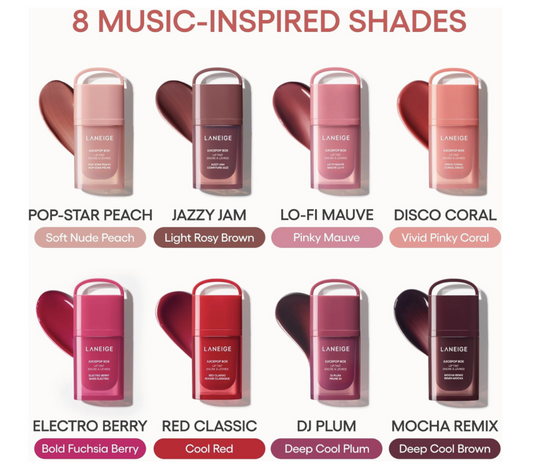 Lanage Juice Pop Box Lip Tint Low Five Mauve Pêssego nude suave — Pop-Star Peach