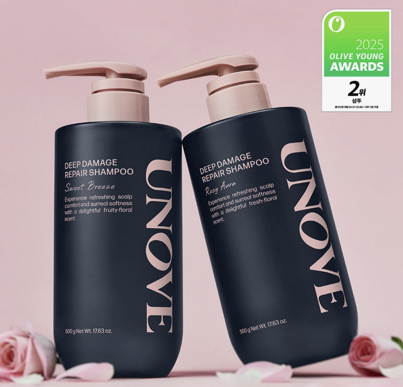 Shampoo UNOVE Deep Damage Repair 500g Pacote Duplo