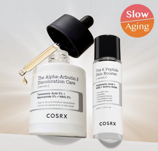 COSRX Sérum para tratamento de manchas com Alpha-Arbutin 2 50ml (+ Sérum de peptídeos 30ml)