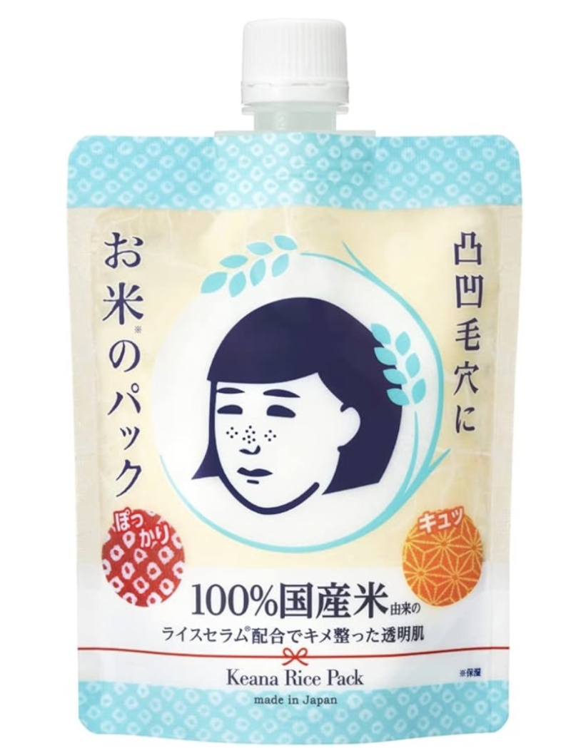 Keana Nadeko Rice Pack, Dry Skin, Pores, Moisturizing, Glossy, Firmness Elasticity, Texture Irregula