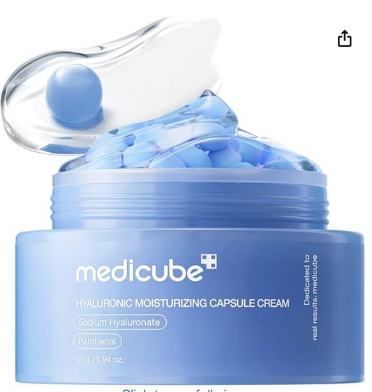 Medicube Ultra-Low Molecular Hyaluronic Acid Capsule Cream Emulsion Moisture Moisturizing Skin Textu