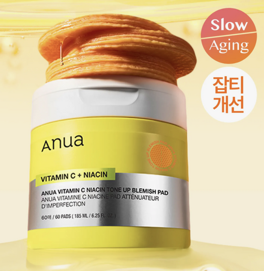 Anua PAD Serum com vitamina C e niacina para imperfeições (60 discos)